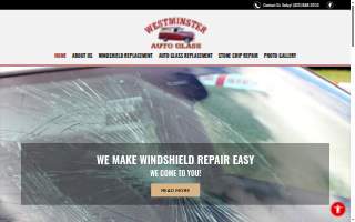 Westminster Auto Glass of Eldersburg website