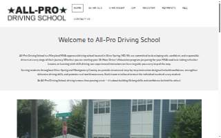 All-Pro Driving School of Wheaton website