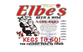 Elbe's Beer & Wine website