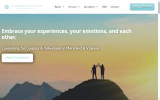 Emotionally Focused Therapy Center website