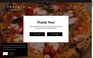 Frankly...Pizza! website