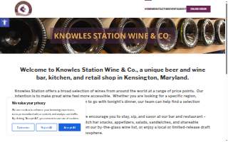 Knowles Station Wine & Co website