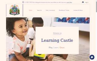 Learning Castle Daycare website