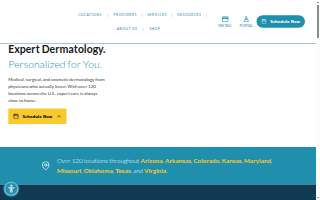 U.S. Dermatology Partners Silver Spring website
