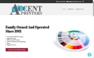 Accent Printers website