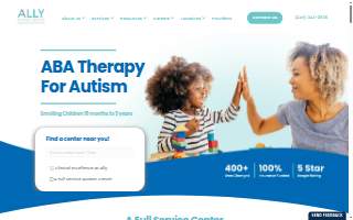 Ally Behavior Centers website