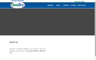 Chem-Dry of Northern Maryland website