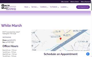 Health Quest Chiropractic & Physical Therapy - White Marsh/Nottingham, MD website