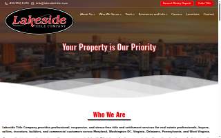 Lakeside Title - White Marsh website