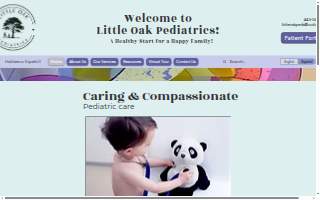Little Oak Pediatrics of White Marsh website