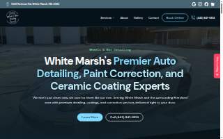 Wheels & Wax Detailing of White Marsh website