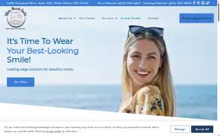 White Marsh Smiles Dental Office website