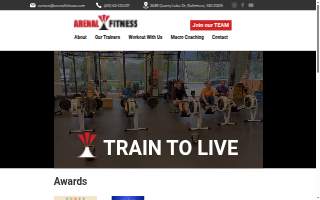 Arenal Fitness website