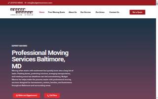 Budget Movers, Inc. website