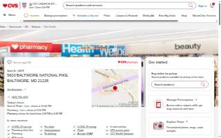 CVS of Woodlawn website