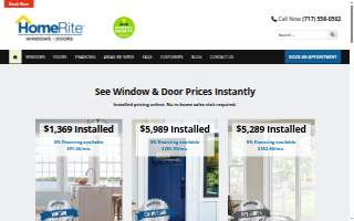 HomeRite Windows and Doors website