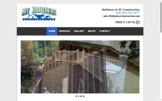 My Brothers Construction of Woodlawn website