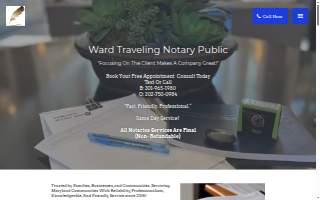 Ward Traveling Notary Public of Woodlawn website