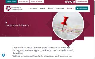 Community Credit Union of Auburn website