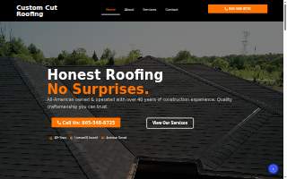 Custom Cut Roofing & Carpentry website