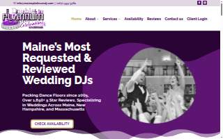 Double Platinum Celebrations DJ Service website