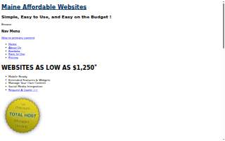 Maine Affordable Websites website