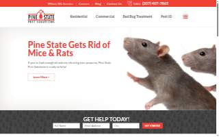 Pine State Pest Solutions website