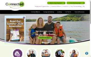 Connected Credit Union website