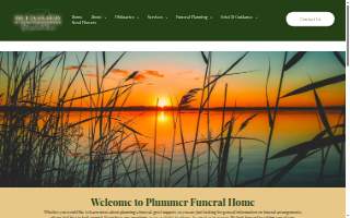Plummer Funeral Home website