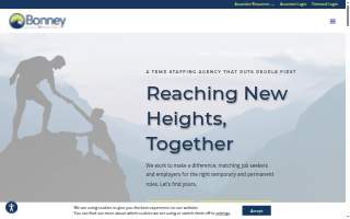 Bonney Staffing of Bangor website
