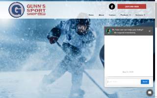 Gunn's Sport Shop website
