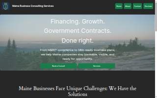 Maine Business Consulting Services website