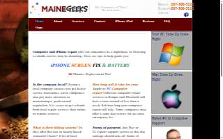 Maine Geeks - Computer & iPhone Repair website
