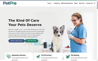 Pet Pro website