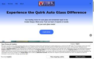 Quirk Auto Glass website