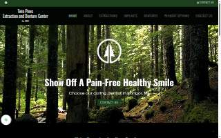 Twin Pines Extraction & Denture Center website