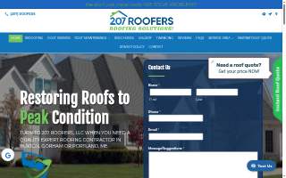 207 Roofers website