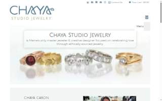 Chaya Studio Jewelry website