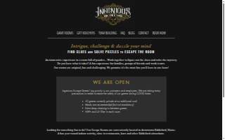Ingenious Escape Games website