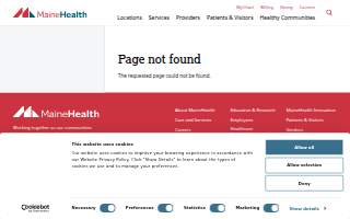 MaineHealth Physical, Occupational and Speech Therapy - Biddeford website