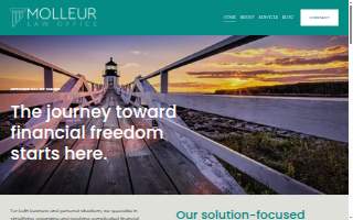 Molleur Law Office website