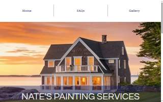 Nates Painting Services website