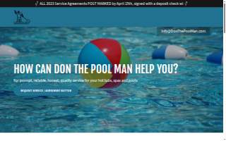 The Pool Man website