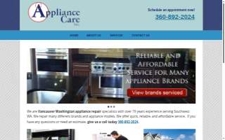 Appliance Care Inc. website
