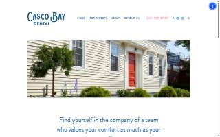 Casco Bay Dental website