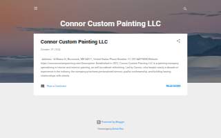 Connor Custom Painting website
