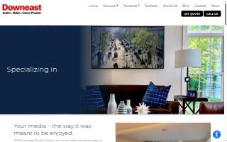 Downeast Audio Video • Custom Home Theater website