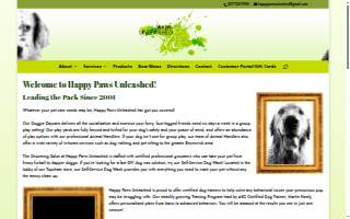 Happy Paws @ Unleashed website