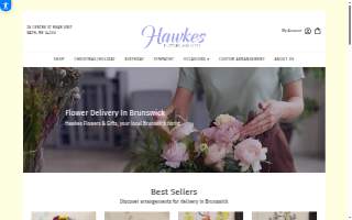 Hawkes Flowers & Gifts website