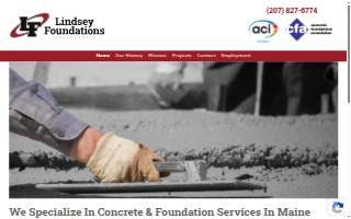 Lindsey Foundations Inc website